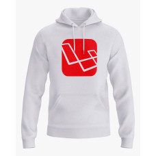 Худі жіночий з принтом Laravel logo білий XS (HD-02-IT-0123-200-02-01)