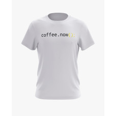 Футболка чоловіча з принтом Coffee now білий XS (TS-01-IT-0125-200-02-01)