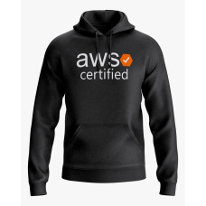 Худі жіночий з написом AWS certified чорний XS (HD-02-IT-0130-200-02-02)