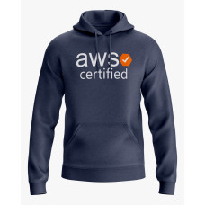 Худі жіночий з написом AWS certified темно-синій XS (HD-02-IT-0130-200-02-024)