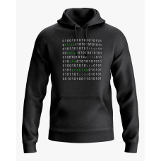 Худі жіночий з написом First solve the problem. Then write the code чорний XS (HD-02-IT-0132-200-02-02)