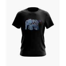 Футболка чоловіча з принтом PHP ElePHPant чорний XS (TS-01-IT-0133-200-02-02)