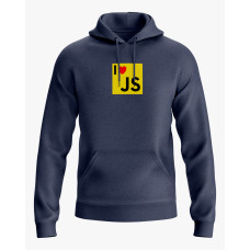 Худі жіночий з принтом I love JS темно-синій XS (HD-02-IT-0138-200-02-024)