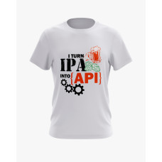 Футболка чоловіча з принтом I turn IPA into API білий XS (TS-01-IT-0139-200-02-01) Футболка чоловіча з принтом I turn IPA into API білий XS (TS-01-IT-0139-200-02-01)