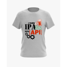 Футболка чоловіча з принтом I turn IPA into API сірий XS (TS-01-IT-0139-200-02-03) Футболка чоловіча з принтом I turn IPA into API сірий XS (TS-01-IT-0139-200-02-03)