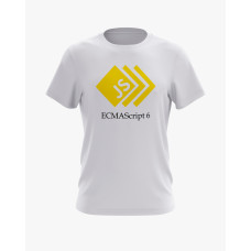 Футболка чоловіча з принтом ECMAScript 6 Javascript білий XS (TS-01-IT-0148-200-02-01)