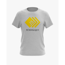 Футболка чоловіча з принтом ECMAScript 6 Javascript сірий XS (TS-01-IT-0148-200-02-03)