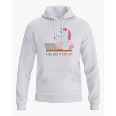 Худі жіночий з принтом Code like a Unicorn білий XS (HD-02-IT-0149-200-02-01) Худі жіночий з принтом Code like a Unicorn білий XS (HD-02-IT-0149-200-02-01)