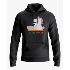 Худі жіночий з принтом Code like a Unicorn чорний XS (HD-02-IT-0149-200-02-02) Худі жіночий з принтом Code like a Unicorn чорний XS (HD-02-IT-0149-200-02-02)