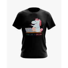 Футболка чоловіча з принтом Code like a Unicorn чорний XS (TS-01-IT-0149-200-02-02) Футболка чоловіча з принтом Code like a Unicorn чорний XS (TS-01-IT-0149-200-02-02)
