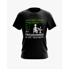 Футболка чоловіча з принтом Programmer is my Favorite чорний XS (TS-01-IT-0156-200-02-02)
