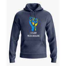Худі жіночий з принтом Stand with Ukraine темно-синій XS (HD-02-UKRAINE-0049-200-02-024)
