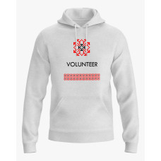Худі жіночий з принтом Volunteer сірий XS (HD-02-UKRAINE-0054-200-02-03)