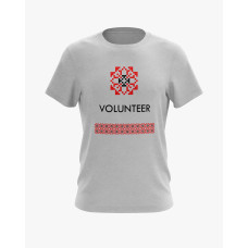 Футболка чоловіча з принтом Volunteer сірий XS (TS-01-UKRAINE-0054-200-02-03) Футболка чоловіча з принтом Volunteer сірий XS (TS-01-UKRAINE-0054-200-02-03)