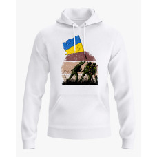 Худі жіночий з принтом ЗСУ встановлюють флаг України білий XS (HD-02-UKRAINE-0069-200-02-01) Худі жіночий з принтом ЗСУ встановлюють флаг України білий XS (HD-02-UKRAINE-0069-200-02-01)