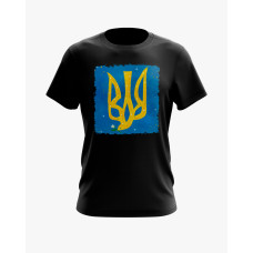 Футболка чоловіча з принтом Герб України V82 чорний XS (TS-01-UKRAINE-0082-200-02-02)