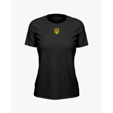 Футболка жіноча як у Зеленського чорний S (TS-02-UKRAINE-0111-100-03-02)
